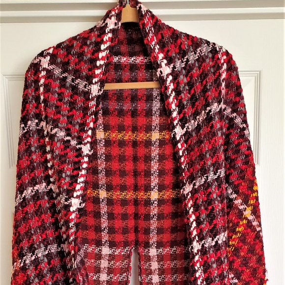 Hand Crafted Italian Shawl/Wrap - L'albero D'oro Wool Tweed - Picture 3 of 8
